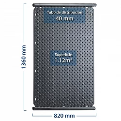 Colector solar piscinas oku 1002