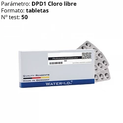 Reactivo DPD nº1 Cloro libre PrimeLAB (50 tabletas)