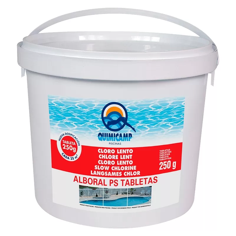Cloro lento pastillas Quimicamp Alboral PS (5 kg)