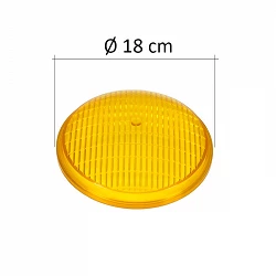 Lentes para focos extraplanos de piscinas amarillo