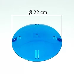 Lentes para focos empotrado de piscinas azul