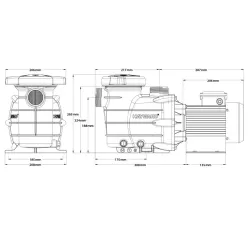 Bomba piscina Hayward Powerline 0,75 HP