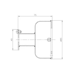 Copa anclaje cuerda corcheras con varilla