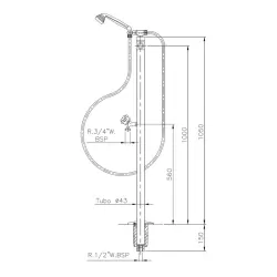 Ducha piscina Astral tel
