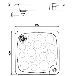 Plato de ducha en poli