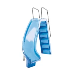 Tobogan para piscina curva a izquierda