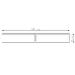 Rejilla para rebosadero piscina de colores 35/335 mm.