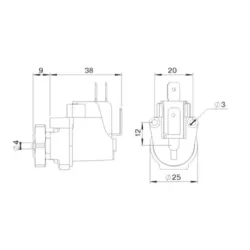 Interruptor neumático para Spas
