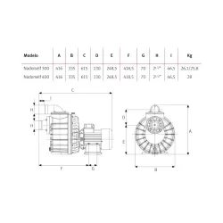 Bomba Nadador contracorriente Espa Nadorself 400