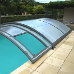 Cubierta baja semi-corredera para piscina  modelo 6 de 8 x 4