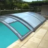 Cubierta baja semi-corredera para piscina modelo 7 de  10 x 5