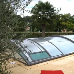 Cubierta baja semi-corredera para piscina modelo 8 de 12 x 6