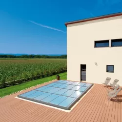 Cubierta extraplana para piscina modelo 3 de 10 x 5