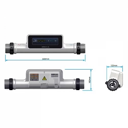 Intercambiador eléctrico Astralpool Compact ElectricHeat 3 KW