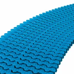 Rejilla para rebosadero piscina color Azul Celeste 22/295 mm.