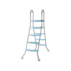 Escalera de acero inoxidable 142cm 2x4 pelda