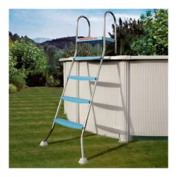 Escalera de acero inoxidable 142cm 2x4 pelda