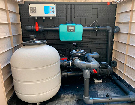 Grâce à la possibilité d'une installation compacte, cet équipement est le plus adapté à l'installation dans des hangars ou des locaux à l'espace limité.