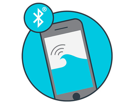 Con la tecnología Bluetooth App MyDolphin Plus para programar y controlar los programas de limpieza, temporizador semanal, selector de ciclo, retardo de inicio, navegación manual y registro.