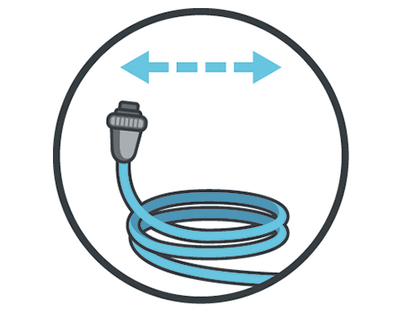 La longitud del cable del Carrera 30 es de 18 metros. Esta longitud de cable es la recomendada para piscinas enterradas o desmontables que tengan unas dimensiones hasta 12 metros de largo.