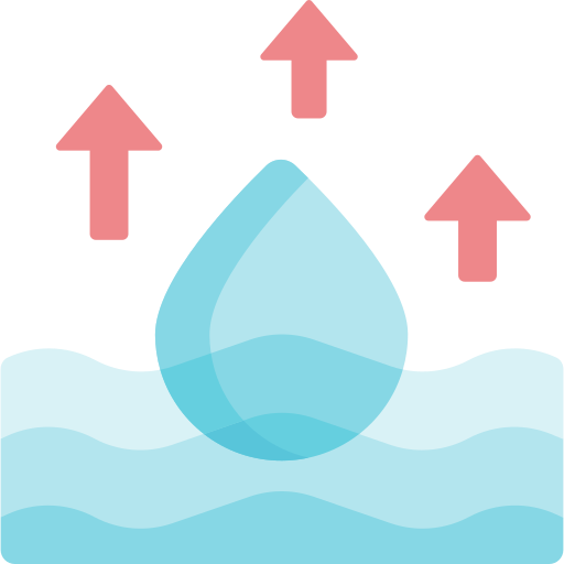 Evita la evaporación de agua y químicos